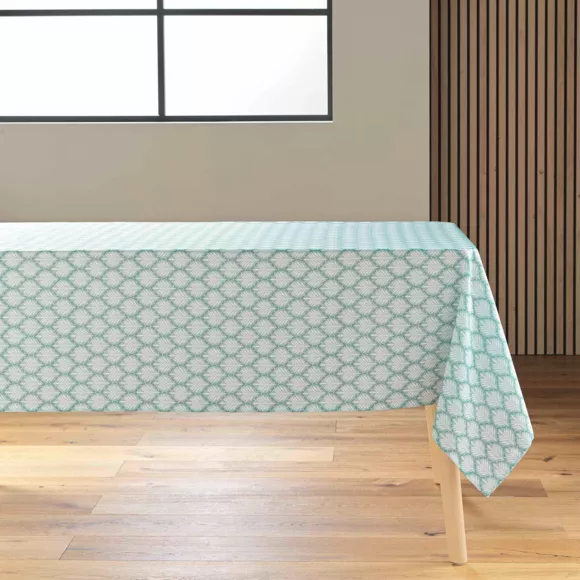 Rechthoekig vlekbestendig tafelkleed (145 x 240 cm) Davia Saliegroen