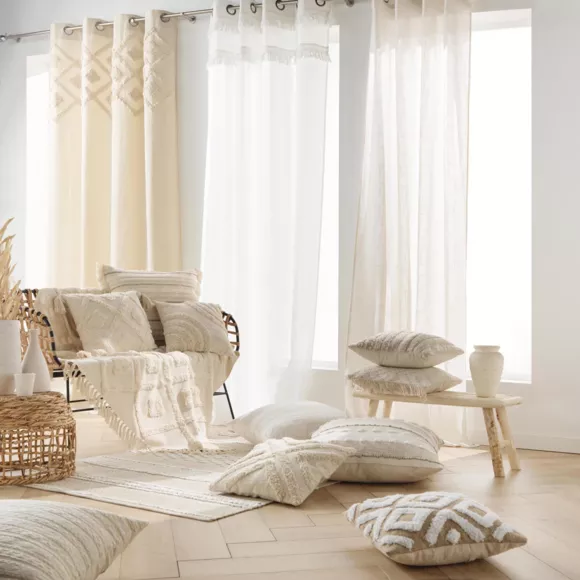 Funda de cojín cuadrada yute (40 x 40 cm) Damia Beige