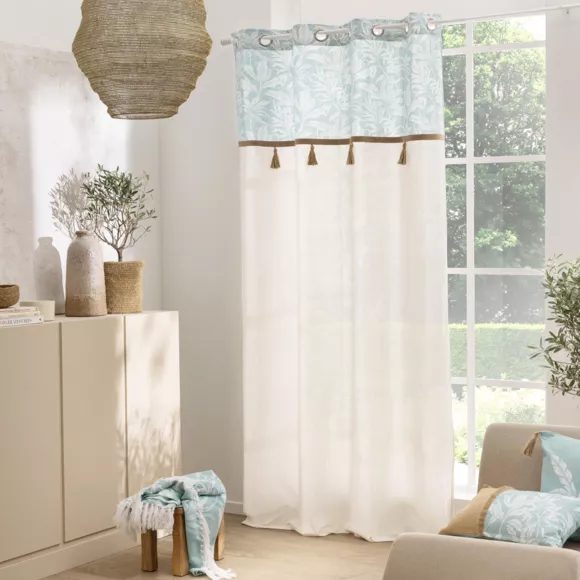 Plaid ˆ Franges (125 x 150 cm) Hera, Coton / Polyester ImprimŽ