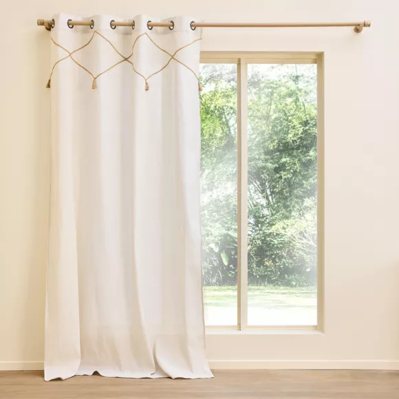 Cortina polialgodón (140 x 240 cm) Lacia Beige