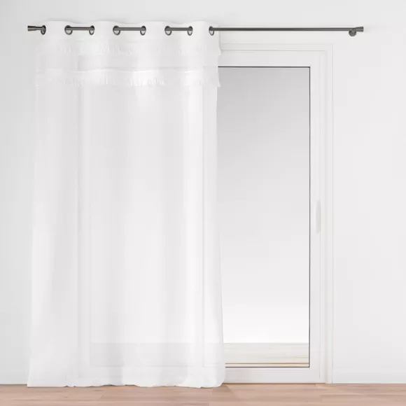 Visillo con ojales (140 x 240 cm) Frangina Blanco