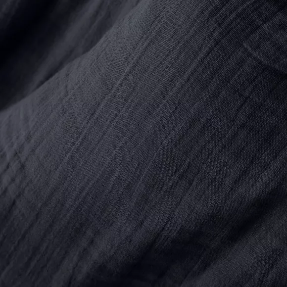 Tovaglia rettangolare garza di cotone (L250 cm) Gaïa Blu notte