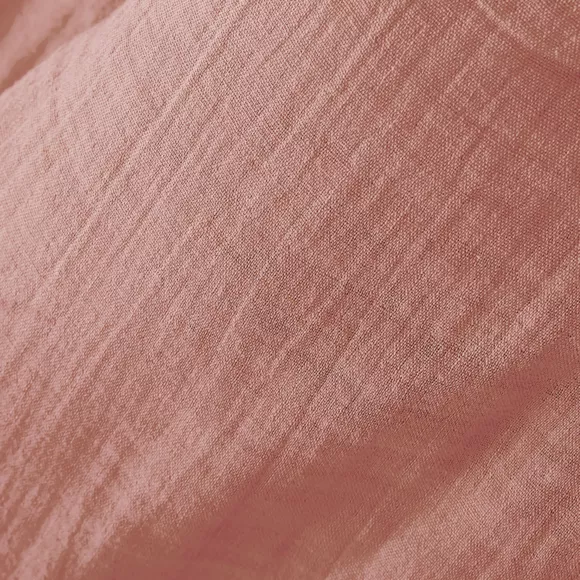 Funda para almohada rectangular en en gasa de algodón (L80 cm) Gaïa Rosa durazno 2