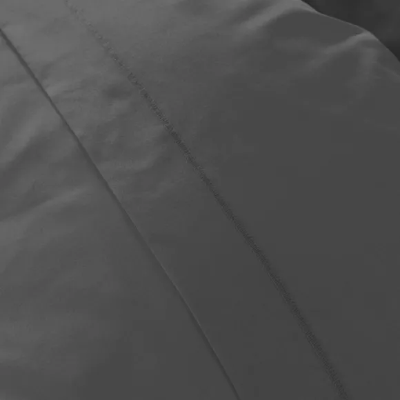 Funda de almohada rectangular de percal de algodÃ³n (80 cm) Cali Gris antracita