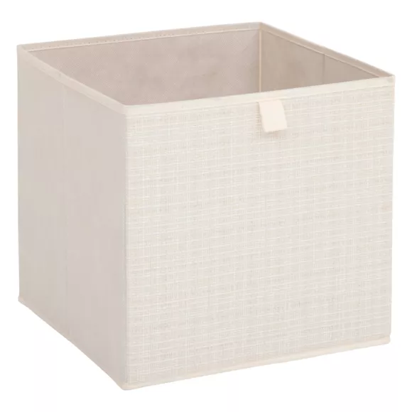 Panier de rangement (31 x 31 cm) Tweed Beige