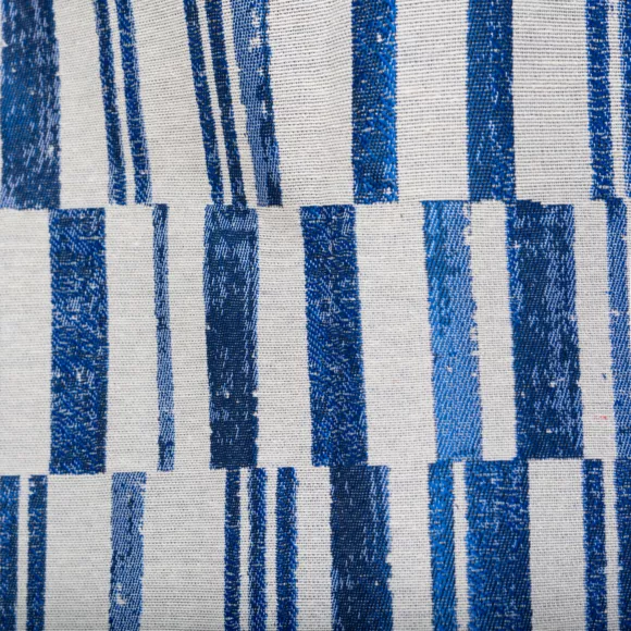 Geweven gordijn (140 x 260 cm) Leyna Blauw