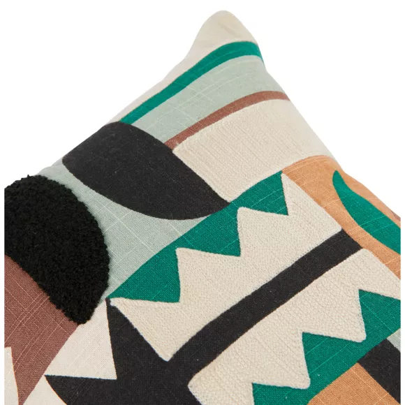 Cojín rectangular bordado (30 x 50 cm) Mala Multicolor