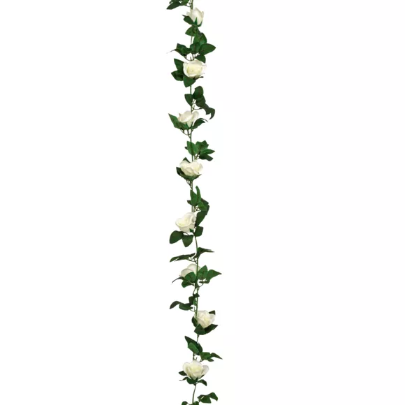 Kunstmatige roze slinger (230 cm) Naki Wit