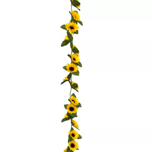 Guirlande artificielle tournesol (180 cm) Naki Jaune