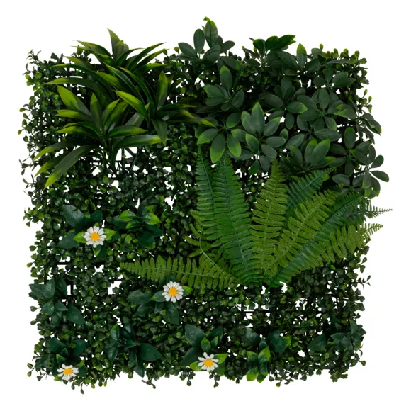 Mur végétal carré (50 x 50 cm) Jungle Vert