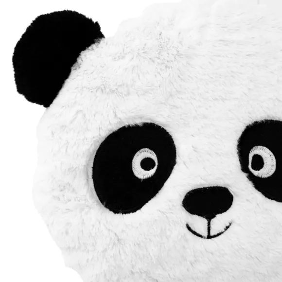Coussin rond enfant (27 cm) Panda Blanc