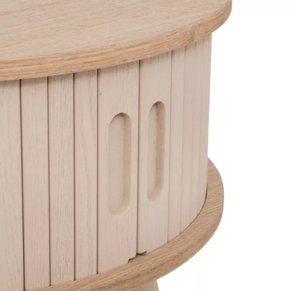 TABLE BASSE 2P NYSOS CREME L. 60 x P. 60 x H. 40,7 cm