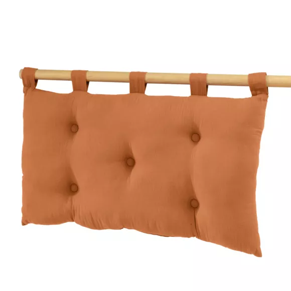 Testata letto cuscino garza di cotone (80 x 50 cm) Gaïa Albicocca