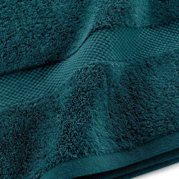 Lot de 4 serviettes de toilette coton (70 x 130 cm) Elegance Bleu