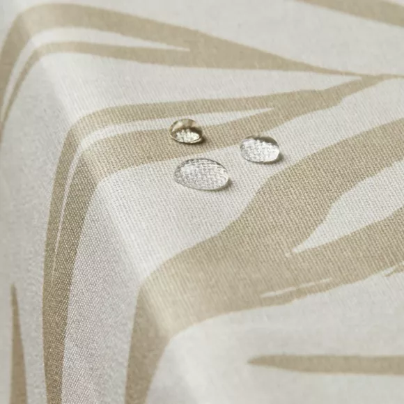 Rechthoekig gecoat katoenen tafelkleed (150 x 250 cm) Galice Beige