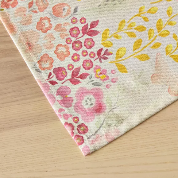 Tischdecke rechteckig Baumwolle beschichtet (150 x 250 cm) Paquerettes Mehrfarbig