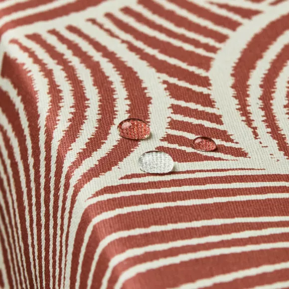 EM - Nappe en coton enduit 150 x 350 cm SARAH terracotta