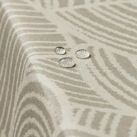 Tischdecke rechteckig Baumwolle beschichtet (150 x 250 cm) Sarah Beige