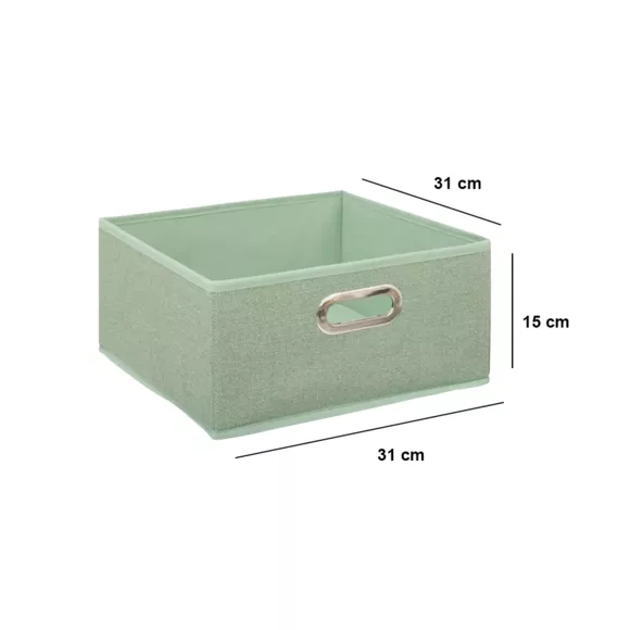 Panier de rangement (31 x 15 cm) Helena Vert sauge 
