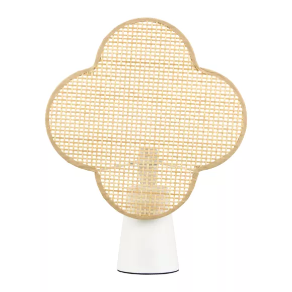 Lampe à poser bambou (H36 cm) Faustine Beige