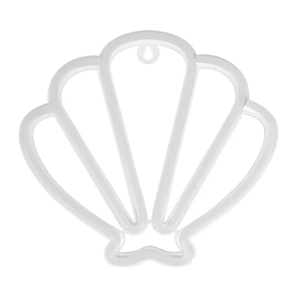 Coquillage lumineux néon enfant (H20 cm) Rose