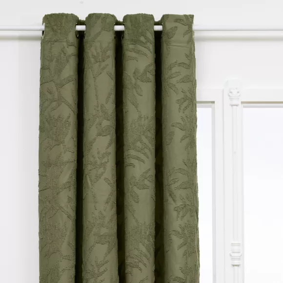 Rideau tissé (135 x 260 cm) Willow Vert céladon
