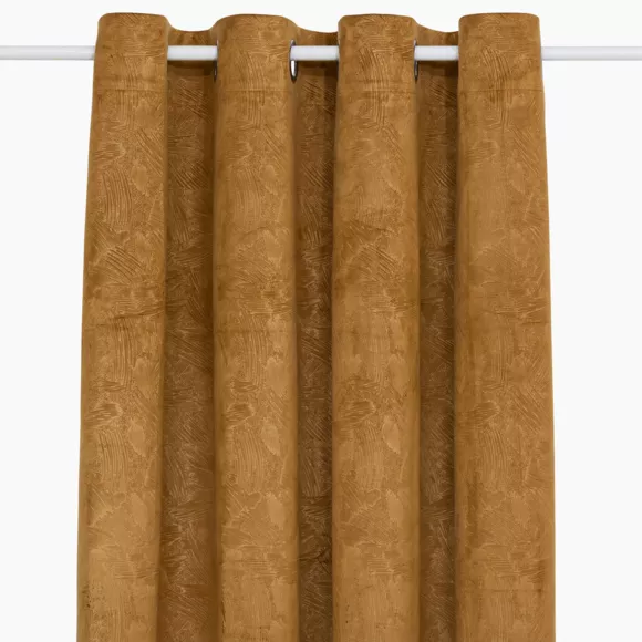 Rideau occultant velours (135 x 260 cm) Fuji Marron cannelle
