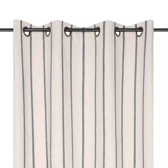 Rideau toile de coton (135 x 260 cm) Ocealys Gris anthracite