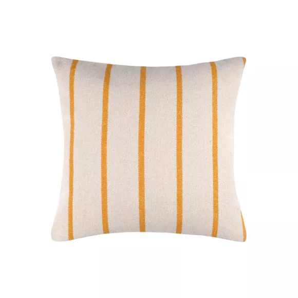 Coussin extérieur carré toile de coton (50 x 50 cm) Ocealys Jaune moutarde