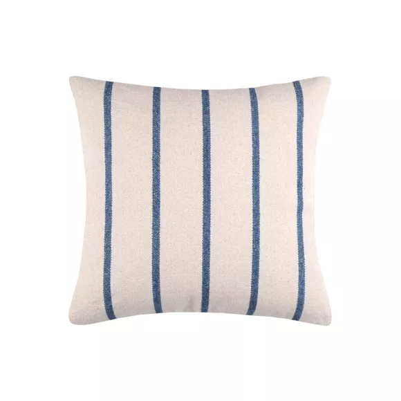 Coussin extérieur carré toile de coton (50 x 50 cm) Ocealys Bleu marine