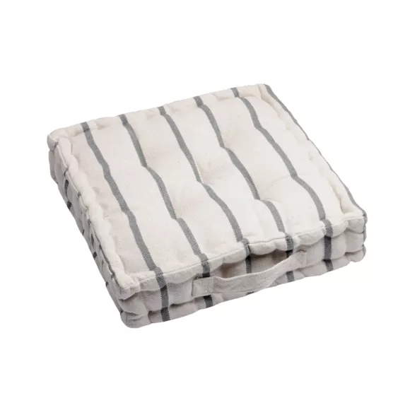 Coussin de sol extérieur toile de coton (45 x 45 cm) Ocealys Gris anthracite