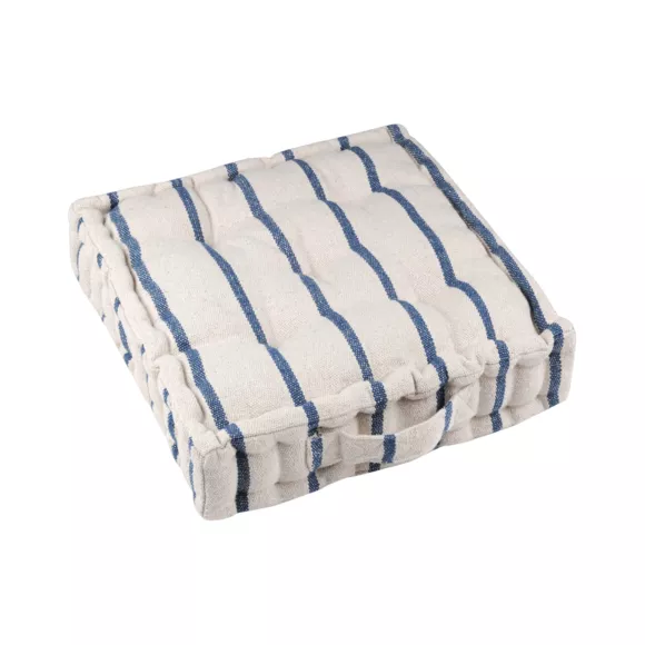 Buitenkussen van katoenen canvas (45 x 45 cm) Ocealys Marineblauw