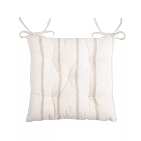 Buitenstoelkussen van katoenen canvas (40 x 40 cm) Ocealys Beige