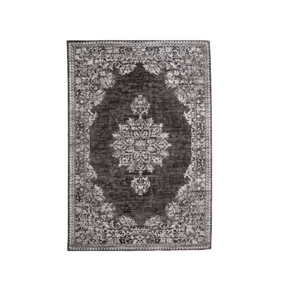 Tapis de salon rectangulaire jacquard (140 x 200 cm) Sana Gris