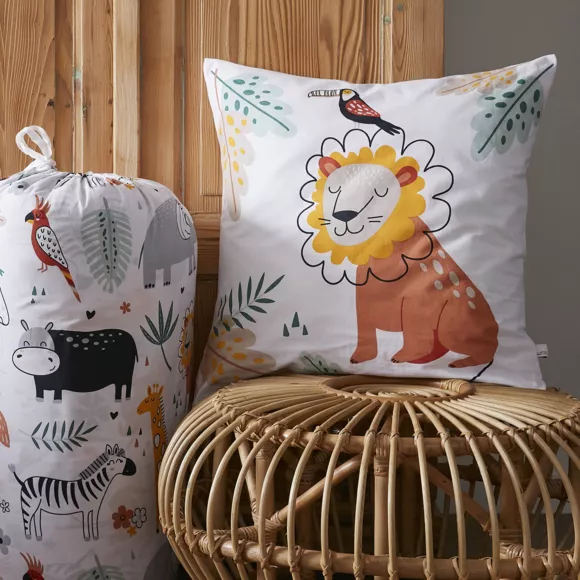 Couette imprimŽe 140 x 200 cm + 1 taie d'oreiller 60 x 60 cm Coton imprimŽ SAVANE