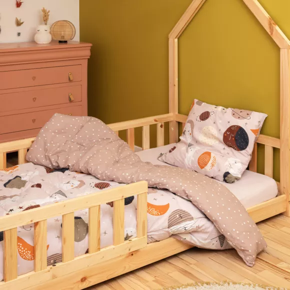 Couette imprimŽe 240 x 220 cm + 2 taies d'oreiller 60 x 60 cm Coton imprimŽ SKY DREAM