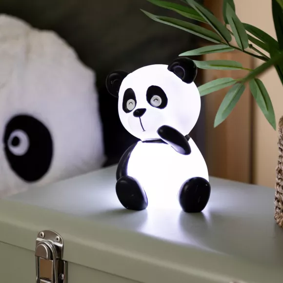 Kinder nachtlampje op batterijen (10 x 13,5 cm) Zwarte Panda