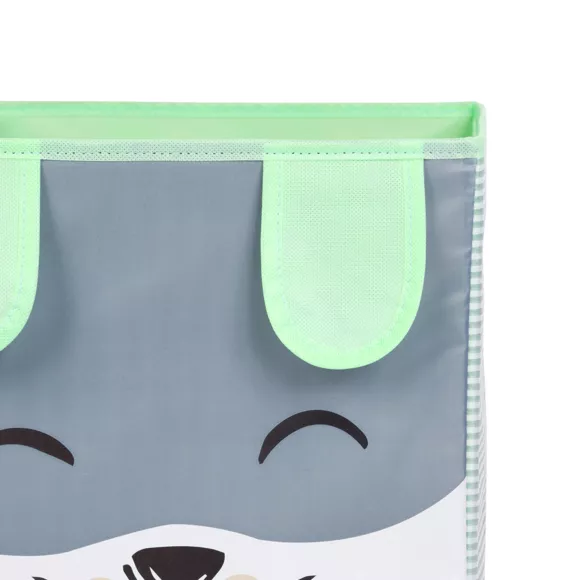 Panier de rangement enfant (29 x 29 cm) Lapin Vert