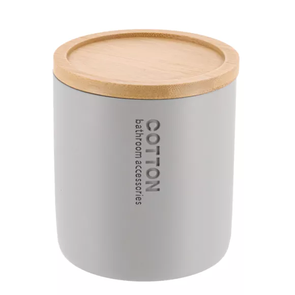 Purebamboo lichtgrijze katoendoos