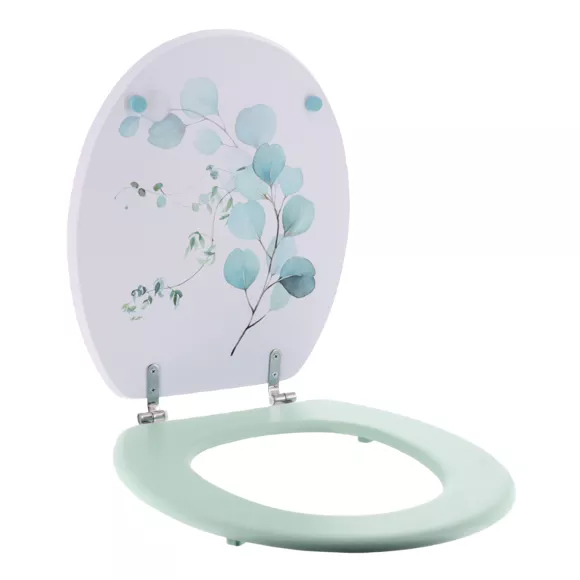 Toiletbril 18 inch MDF Aquarel Blauw