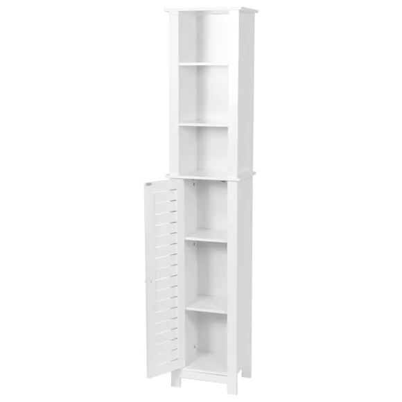 COLONNE MDF 1 PORTE/3 ETAGERES MDF - SANTORIN