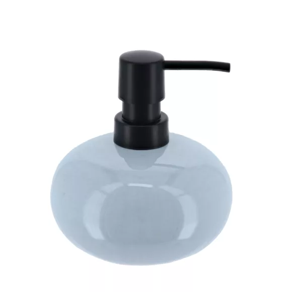 Set van gelakte stenen badkameraccessoires Pietra Blauw