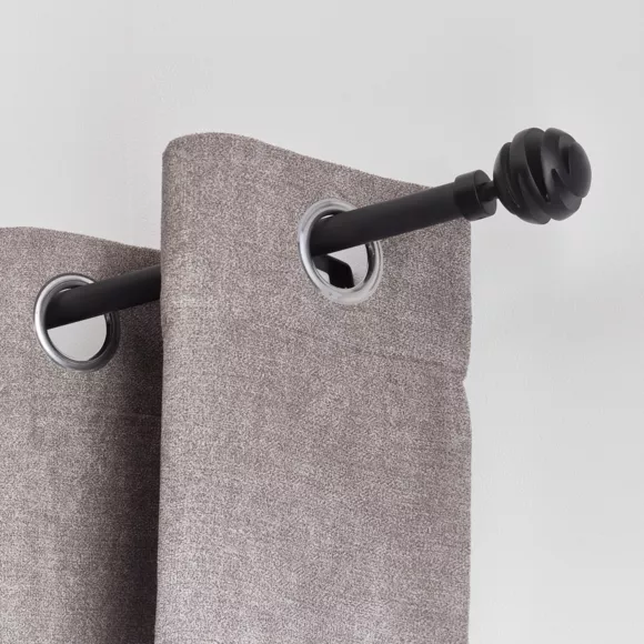KIT EXT 120-210 CM D19 EMBOUT VILLALOUISE - NOIR MAT