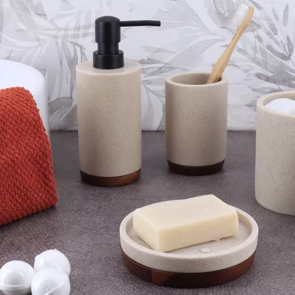Acacia Hout Natuurlijke Badkamer Accessoireset