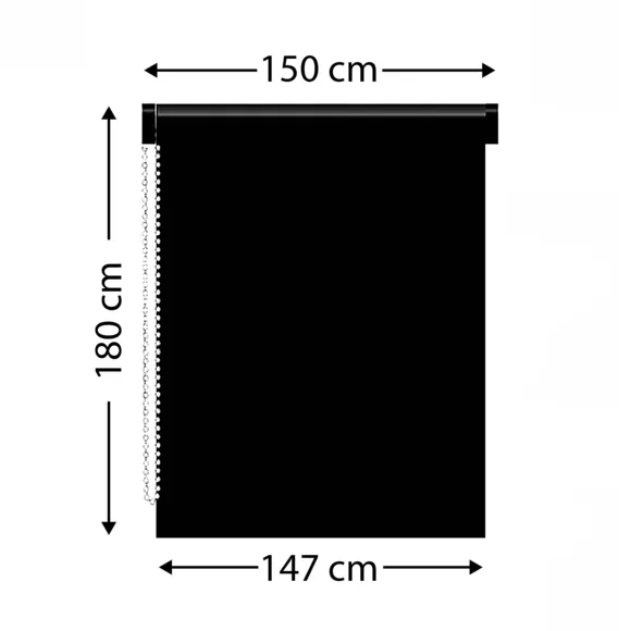 Store enrouleur tamisant (150 x 180 cm) Pure Taupe