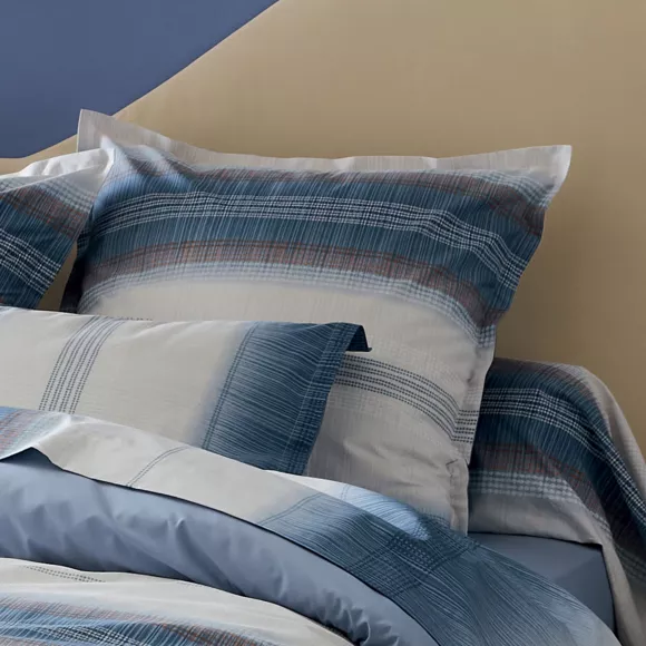 Katoenen Perkale bolsterhoes (200 cm) Esteban Blauw