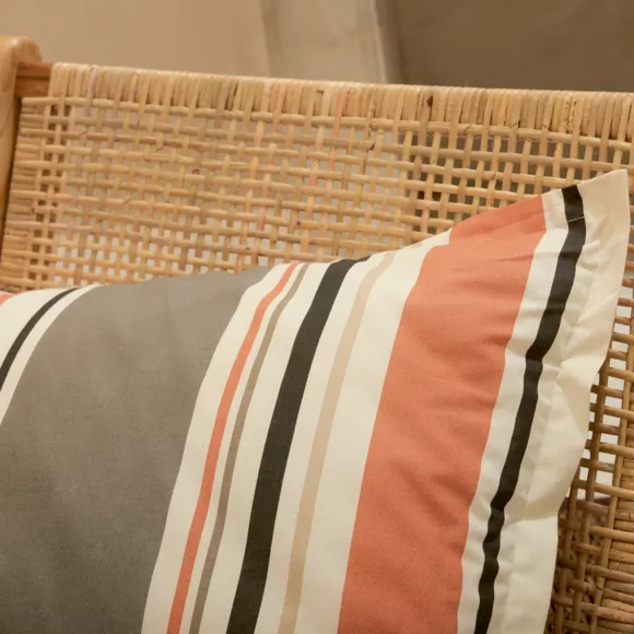 Funda de almohada rectangular de algodón lavado (50 x 70 cm) Hugo Coral