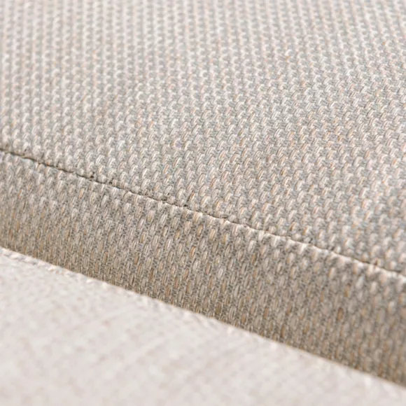 Fauteuil de jardin détente en aluminium Amalfi Blanc et taupe