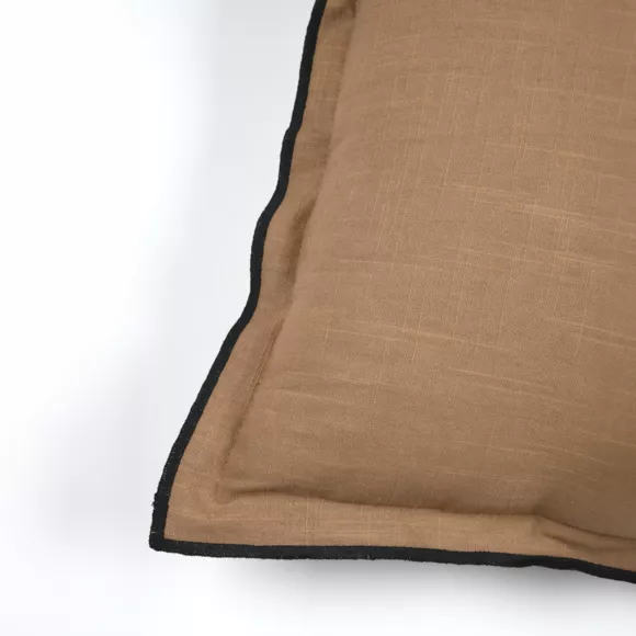 Vierkant katoenen kussen (45 x 45 cm) Helios Camel