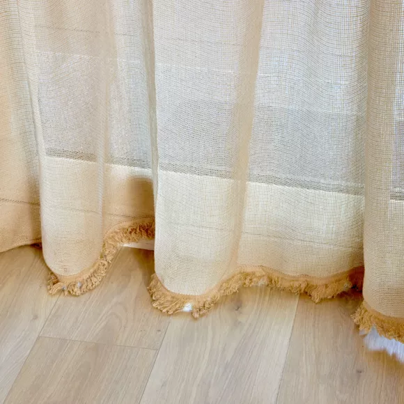 Rideau de porte tissé (135 x 225 cm) Natural Taupe